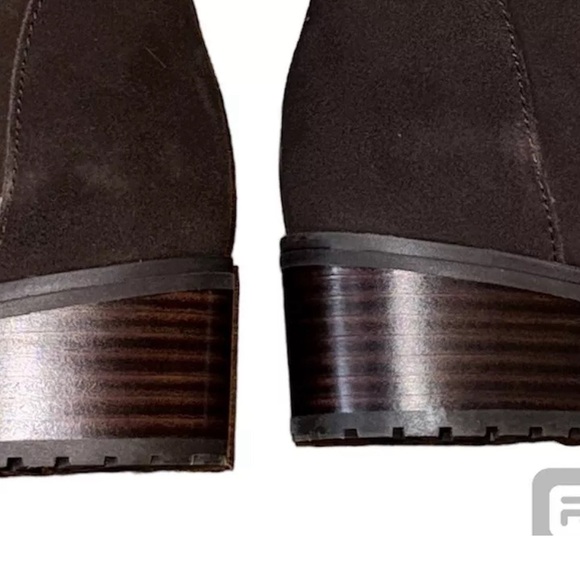 BLONDO Stacy Waterproof Ankle Boot 8.5 M Brown Suede Double Buckle B7314-205 NIB - Picture 11 of 12